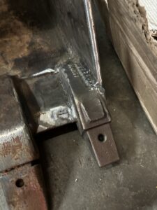 Heavy equipment bucket tooth weld repair, farm equipment